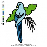 Bird Embroidery Design 25